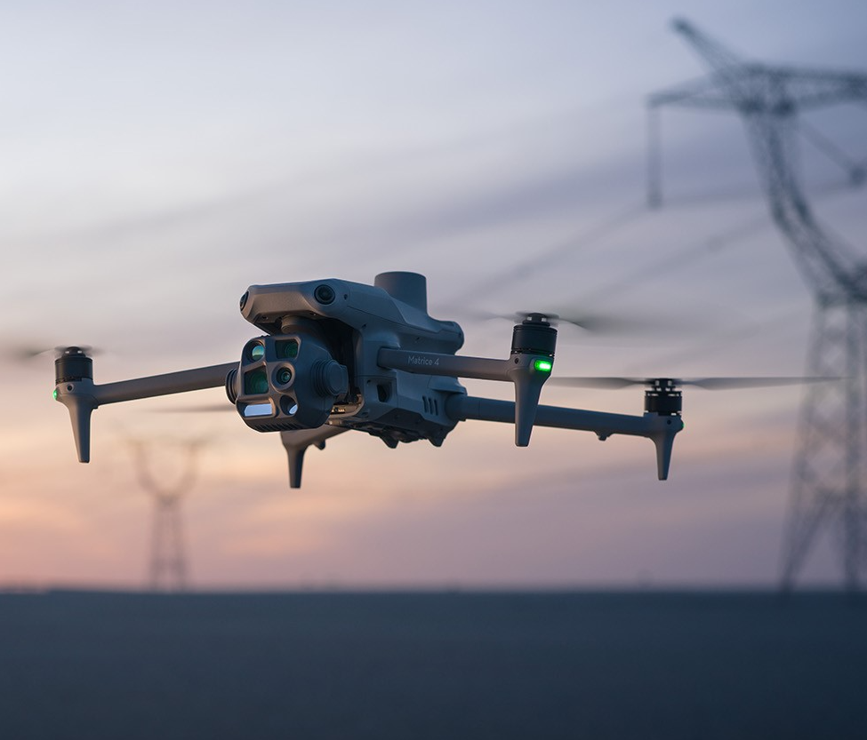 Survey drone in flight